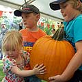 Pumpkin with kids